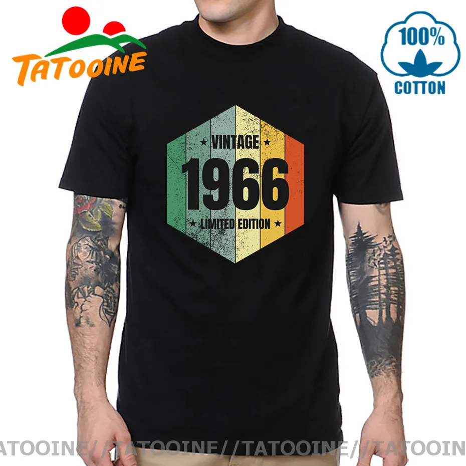 

Винтажная Футболка Tatooine 1966, ограниченная серия, Мужская футболка в ретро стиле, для новорожденных, Мужская крутая легендарная футболка 1966 г...