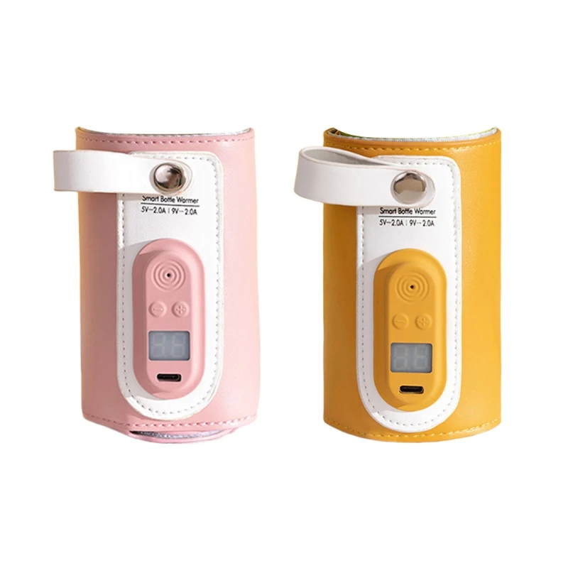 

USB Baby Bottle Warmer Portable Travel Milk Warmer Infant Feeding Bottle Heating Cover Insulation Thermostat Food Heater