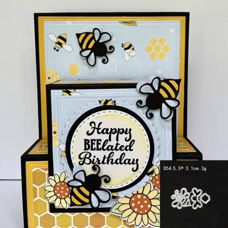 

Новинка 2021, металлические Вырубные штампы в виде пчелы, сделай сам, скрапбукинг, тиснение, бумага, фоторамка, штампы, ремесленный шаблон, фор...