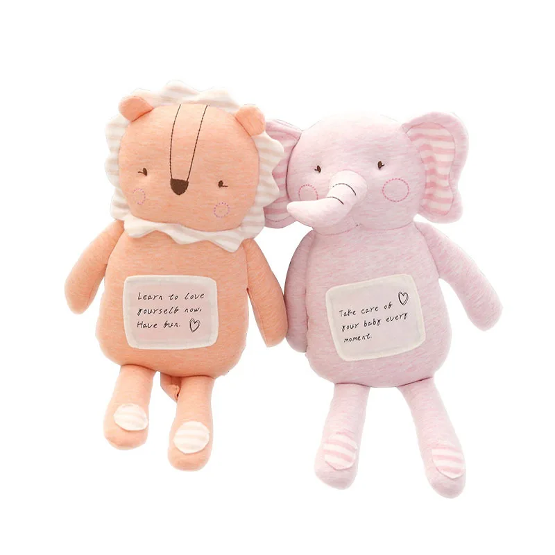 Милый слон обезьяна плюшевые игрушки мультфильм мягкие чучело подушка ребенок