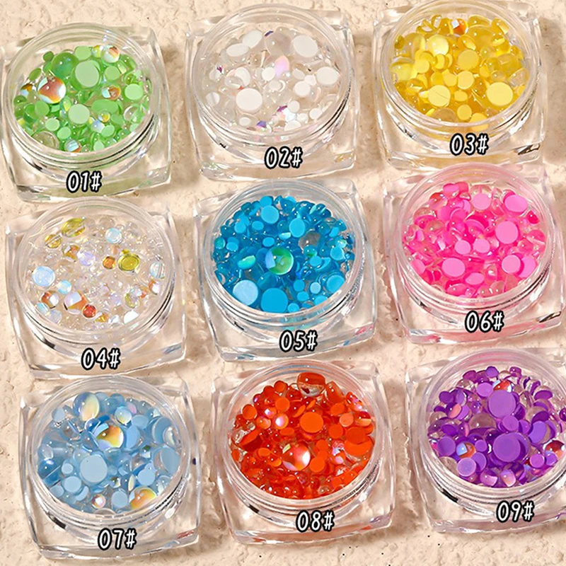 

The New 3D Nail Art Decorations Rhinestones Mermaid Beads Strass Decoration Nail Charms Star Nail Art Nail Charms Luxury