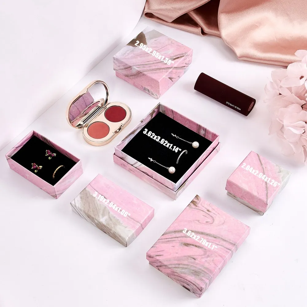 Бумажные картонные коробки для ювелирных изделий упаковочные рождественские