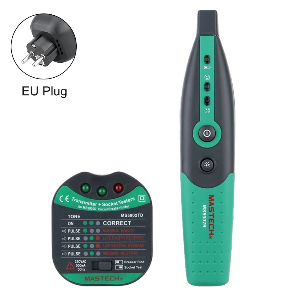 MS5902 заводской Профессиональный автоматический тестер розеток ПРЕРЫВАТЕЛЯ ЦЕПИ