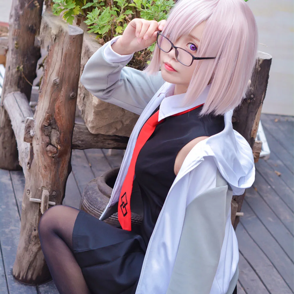 VEVEFHUANG Kосплей с животными Fate Grand Order Mash Kyrielight Косплей Костюм Хэллоуин Рождество