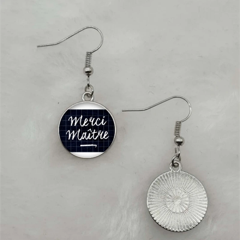 Модные серьги в подарок на День учителя высококачественные Подвесные из