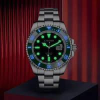 cissden fy108 luxury brand men sports watch automatic mechanical winding watch stainless steel sapphire 100m waterproof calendar