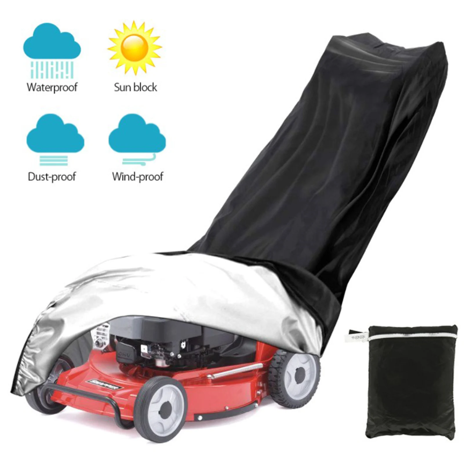 

yard Tractor Shovel Car Cover large size durable with Bag garden Anti-dust Sun Protection Waterproof Cover Lawn Mower Cover