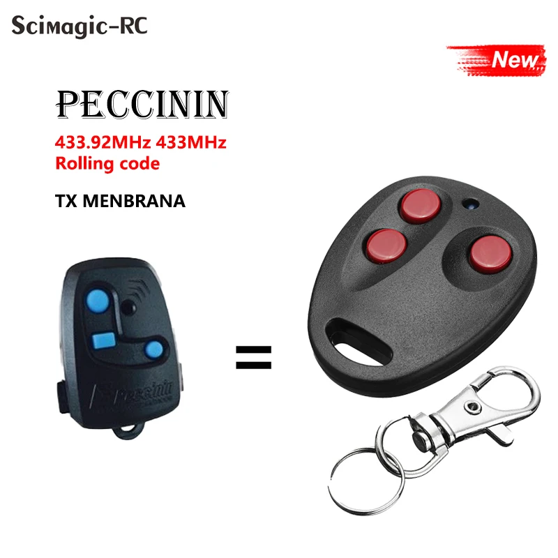 

PECCININ, дистанционное управление гаражной дверью, замена прокатного кода, Открыватель двери PECCININ, 433,92 МГц, управление гаражом