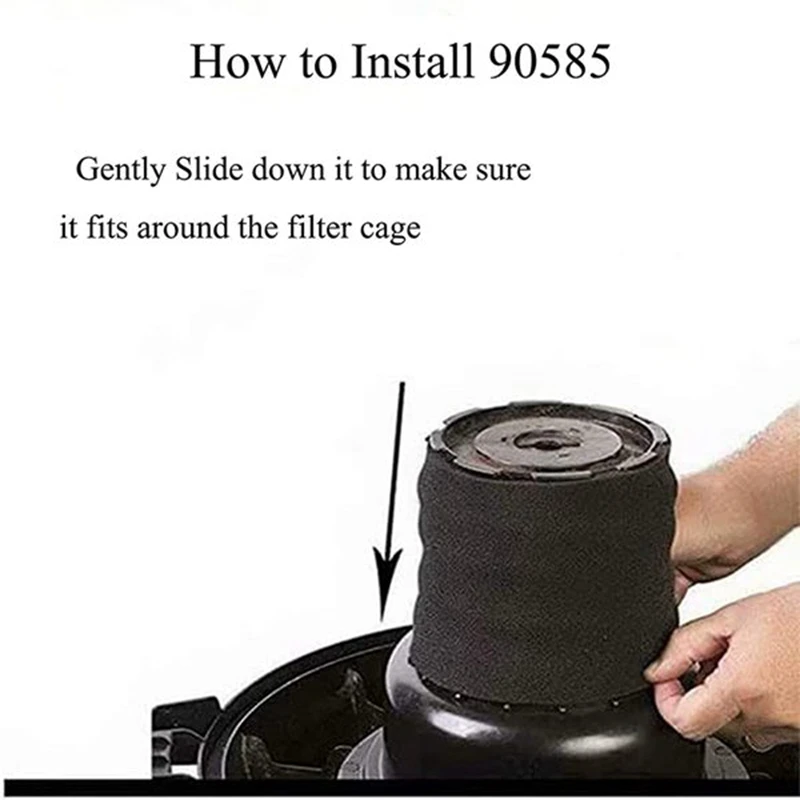 

Dual-Purpose Replacement Foam Sleeve Filter Compatible for Shop-Vac 9058500 90585 Type R Wet/Dry Vacuum