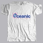 Мужская хлопковая футболка, летняя футболка в стиле ретро, сериал Потерянный полет 815, для отпуска и путешествий, авиакомпании Oceanic