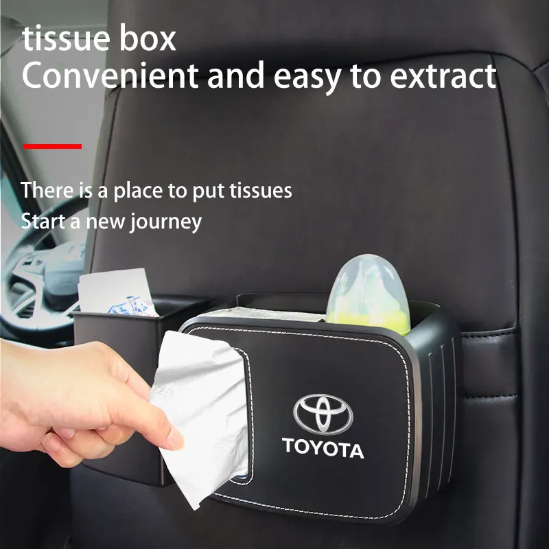 Car Styling Storage Box Trash Basket Can For Toyota Tacoma Prius Camry Corolla CHR RAV4 Prado 2018 Yaris Vios Goods | Автомобили и
