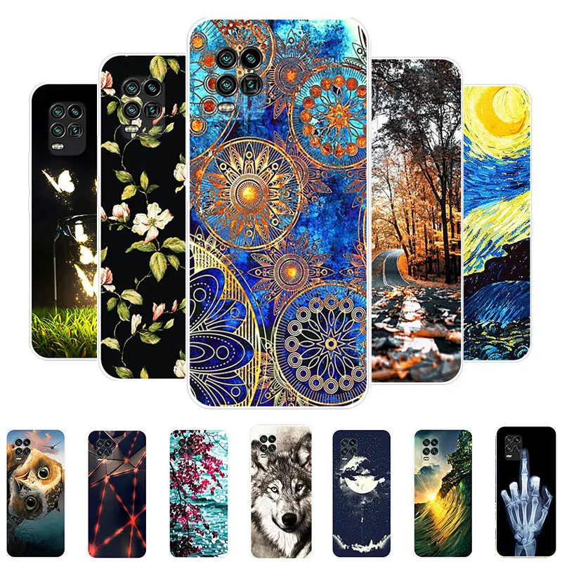 

For Xiaomi Mi 10 Lite Case Xiaomi Mi 10 Lite 5G Case Silicone Soft TPU Phone Cover For Xiaomi Mi 10Lite 6.57" Fundas Cartoon