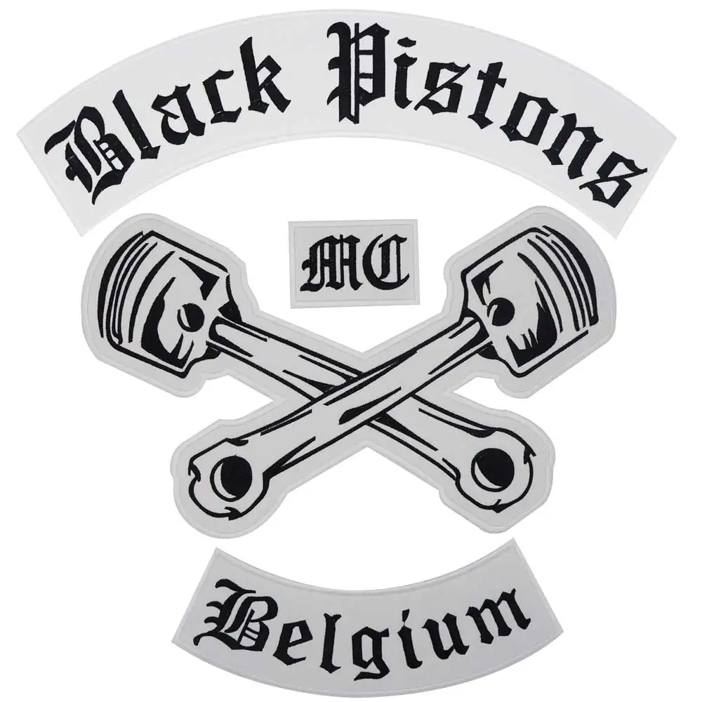 Motorcycle club патч вышитые велосипедистом Байкер Утюг на подкладке 4