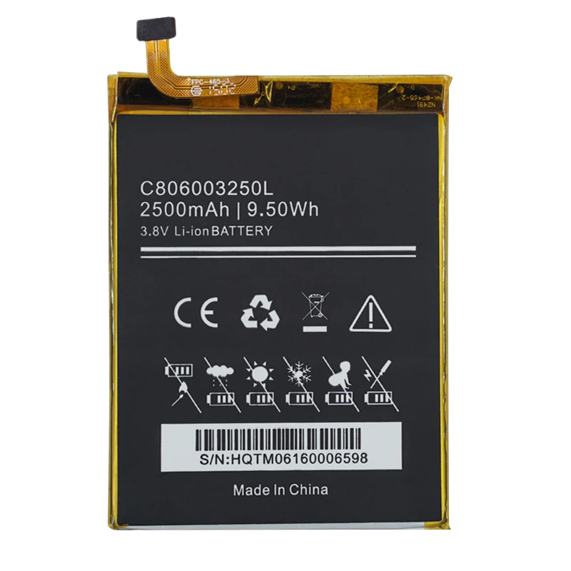 2 шт./лот Новая батарея высокой емкости 2500 мАч C806003250L для BLU Win HD 5 &quotX150Q X150 мобильный