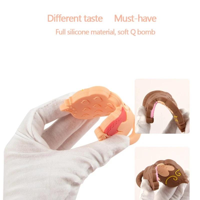 Милый милый новорожденный силиконовый Прорезыватель для зубов малышей игрушка