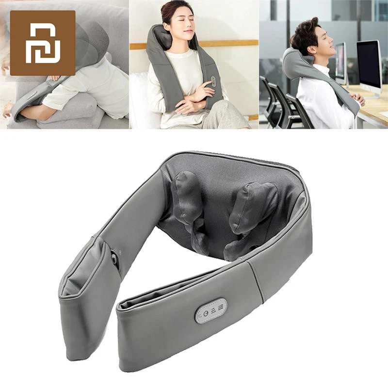 Xiaomi 3d Спа Массажер машина 3 уровня типа C Электрический нагревательный массажер