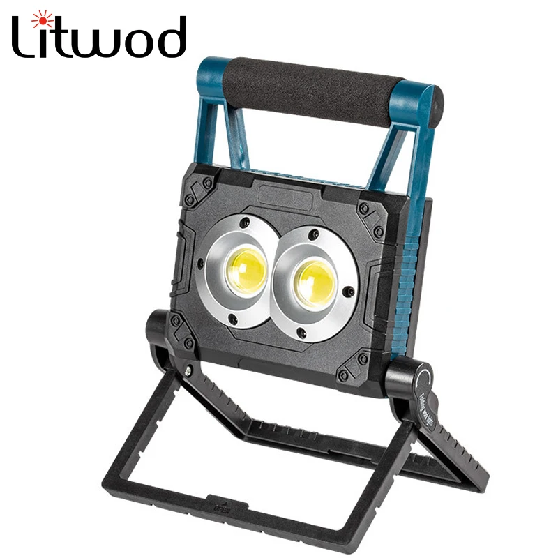 en Ucuz Dahili Pil 30W COB çalışma Lambası Taşınabilir LED El Feneri USB şarj Edilebilir Ayarlanabilir Kamp Feneri Güç Göstergesi