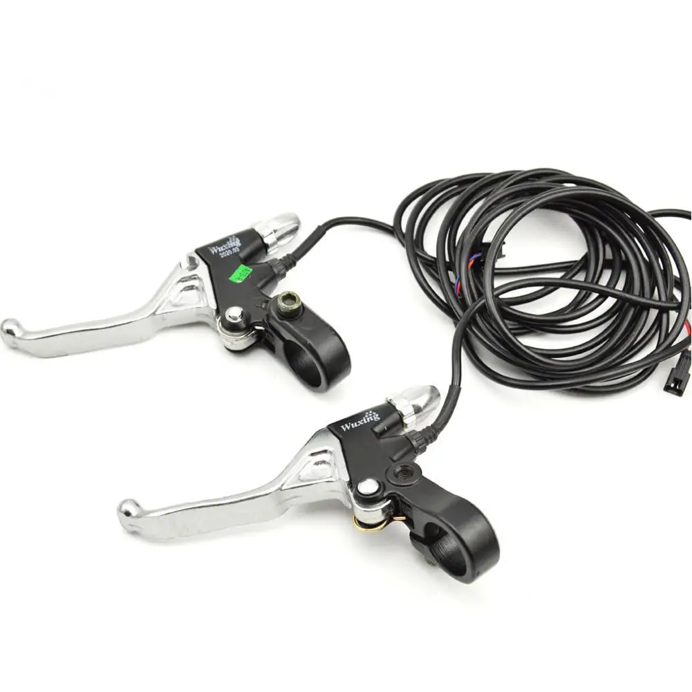 

1 Pair Electric Bicycle Brake Handle E-Bike Rear Brake Lever Cut Off Power Brake Lever Handle Grips Cycling Electric Bike Parts