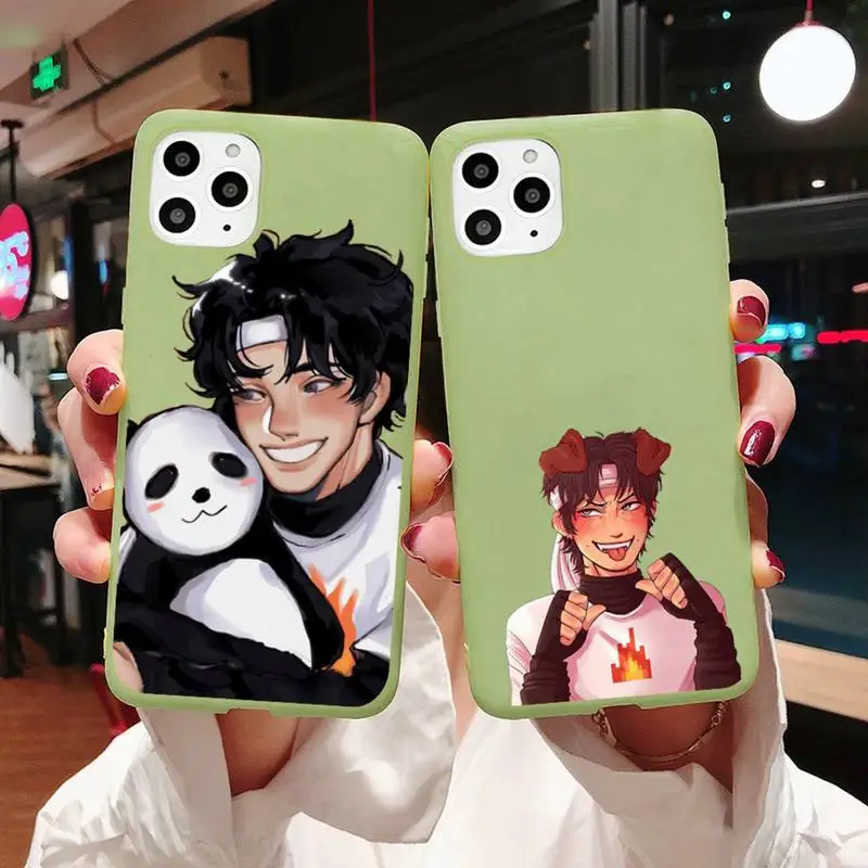 

Funny Cartoon Sapnap game Phone Case Candy Color for iPhone 6 7 8 11 12 s mini pro X XS XR MAX Plus
