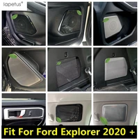 car side door roof speaker handle bowl frame decor cover trim stainless steel interior accessories for ford explorer 2020 2021