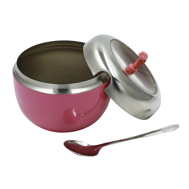 Spice Boxes Cooking Tools Colorful Apple Shape Kitchen Accessories Stainless Steel Seasoning Box Jar Storage Containers | Дом и сад