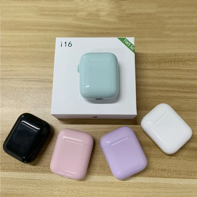 i16 TWS беспроводные наушники оригинальные 1:1 Bluetooth 5,0 наушники с микрофоном стерео наушники pk i10 i12