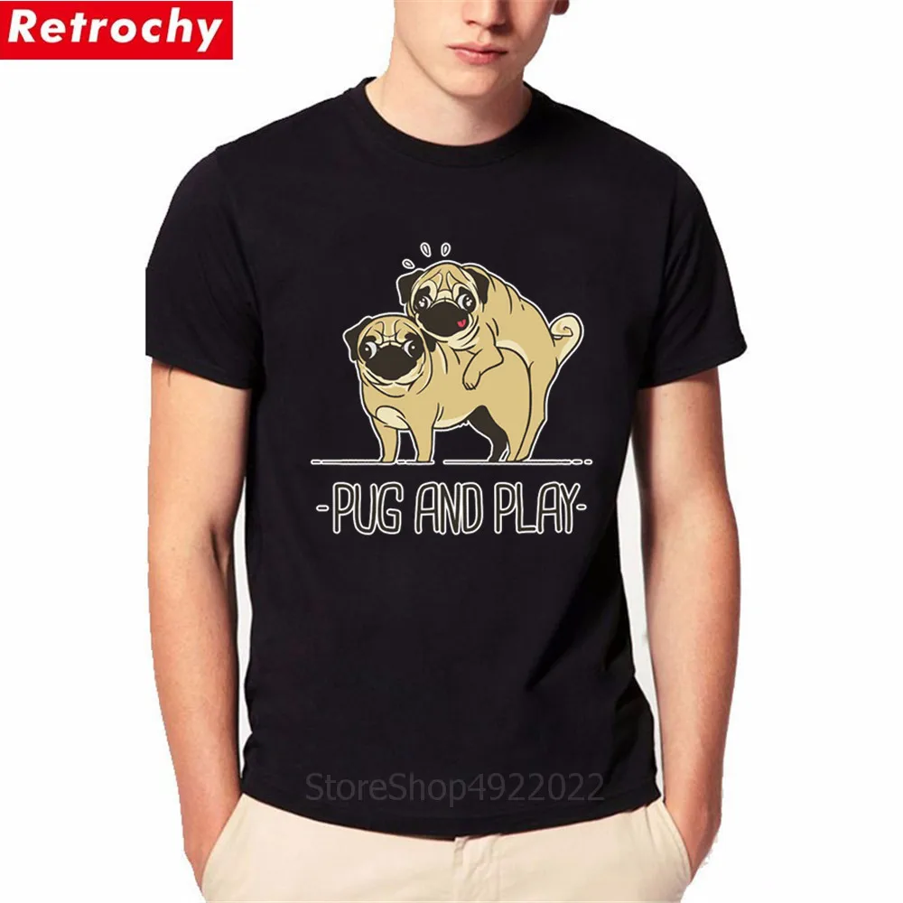 Футболка мужская с рисунком животных мягкий хлопок унисекс собаки