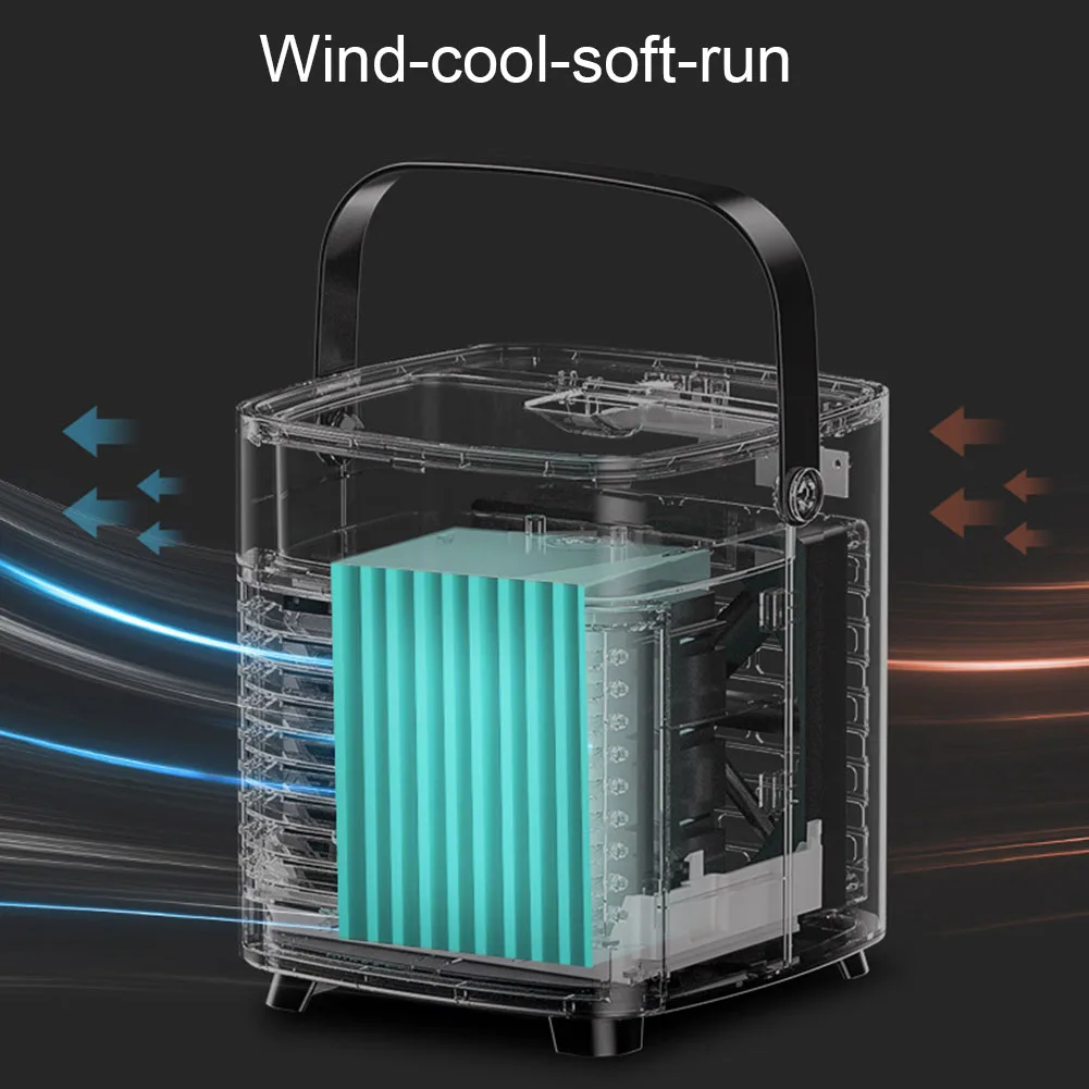 Rechargeable Desktop Air Conditioner Conditioning USB Mini Cooler Digital Display Cooling Fan for Office Home Vehicle | Дом и сад