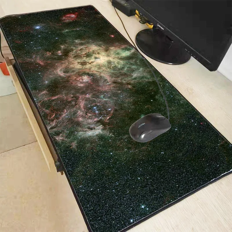 

Mairuige Gold Space Speed Version Large Gaming Mouse Pad Locking Edge Mouse Keyboards Mat Big Desk Mousepad for CSGO Dota 2 LOL