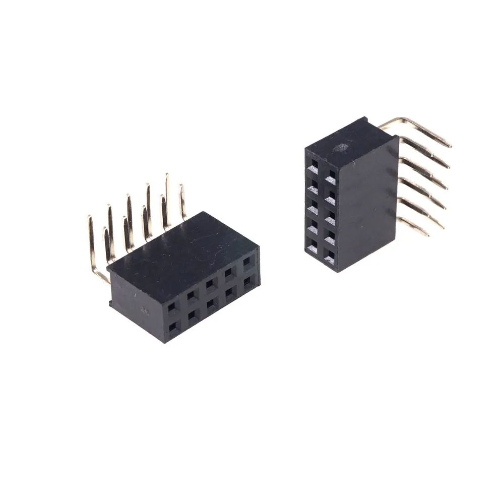 10 шт. прямоугольные штыри 2 54 мм с двумя рядами контактов 6 8 12 14 16 18 20 24 26 30 40 50 60 80 |