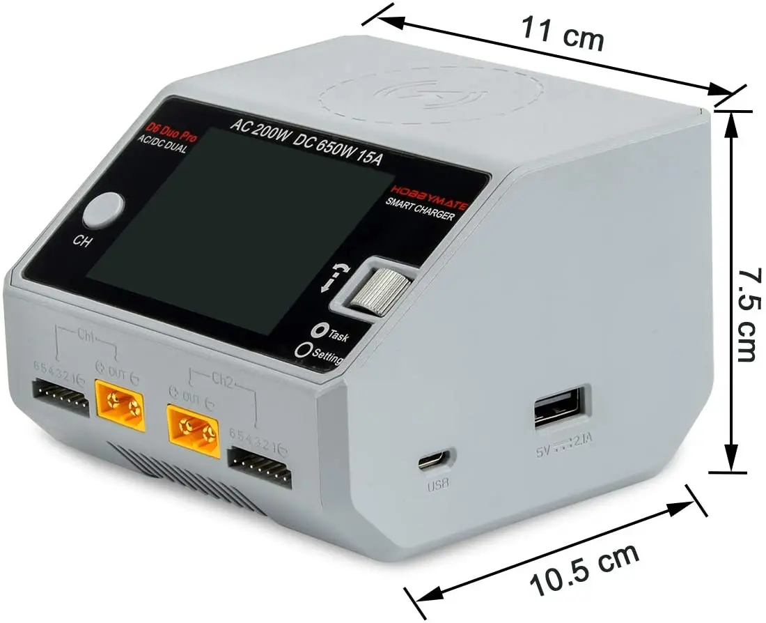 Высокопроизводительное зарядное устройство HOTA D6 Двухканальное