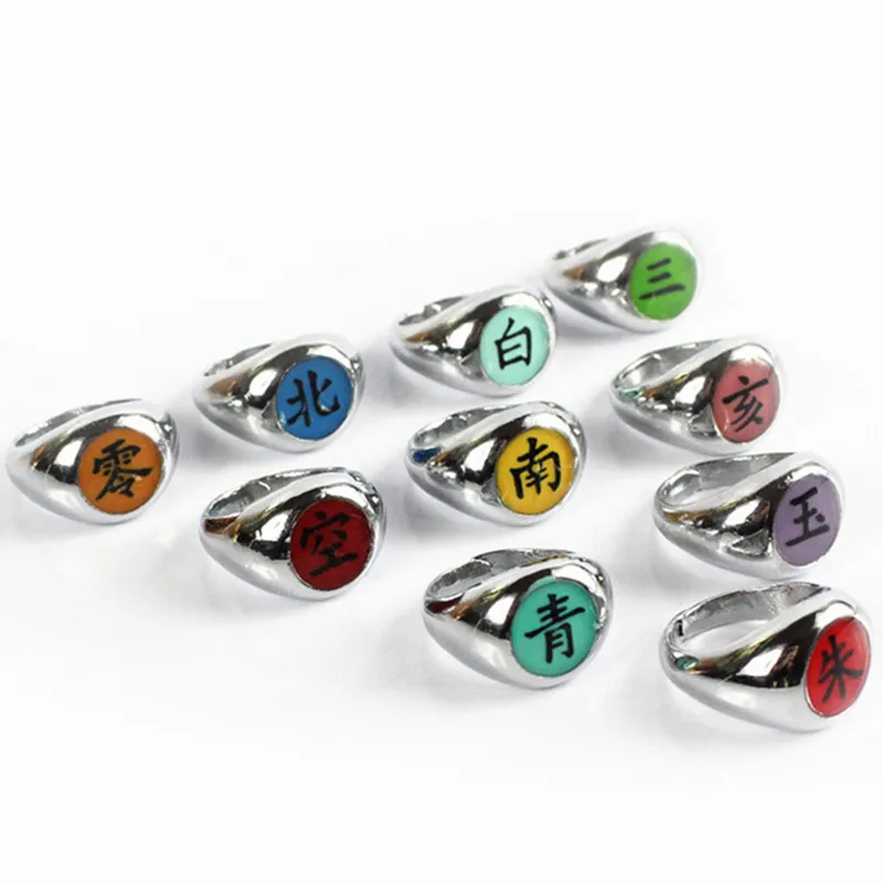 Аниме HOKAGE Наруто Акацуки игрушки Косплей кольца экшн фигурки Сасори Учиха Итачи