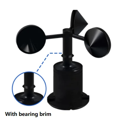 Дешевый Lora Lorawan Высокоточный пластиковый датчик скорости ветра с тремя чашками |