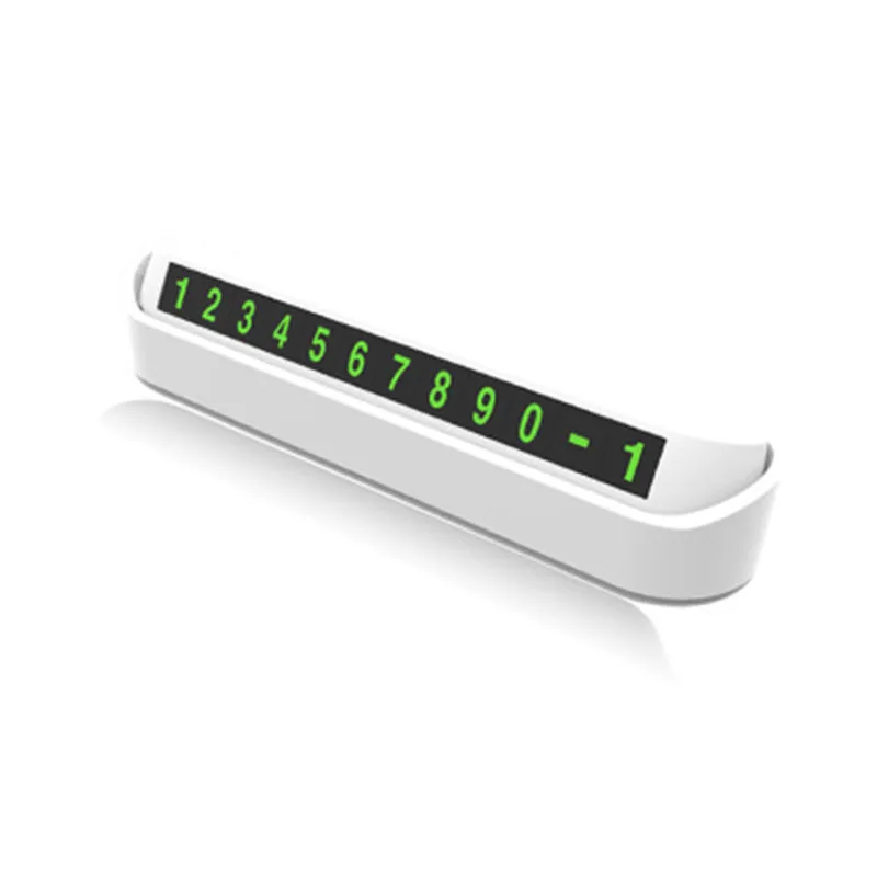 Светящаяся Автомобильная Временная парковочная карта 8 групп цифровая табличка