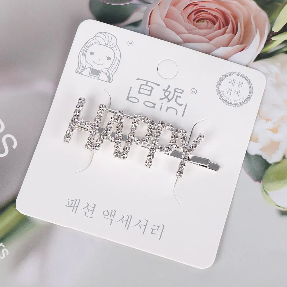 Заколки для волос с надписью женщин аксессуары 1 шт. | Красота и здоровье