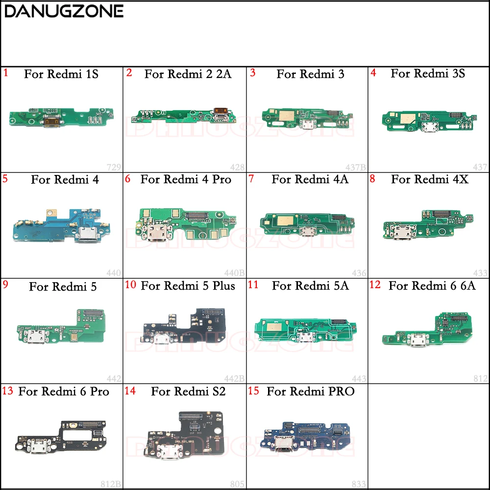 

USB Charging Dock Port Plug Jack Connector Charge Board Flex Cable For Xiaomi Redmi 4A 4 Pro 4X 5 5 Plus 5A 6 6A S2 3 3S 1S 2 2A