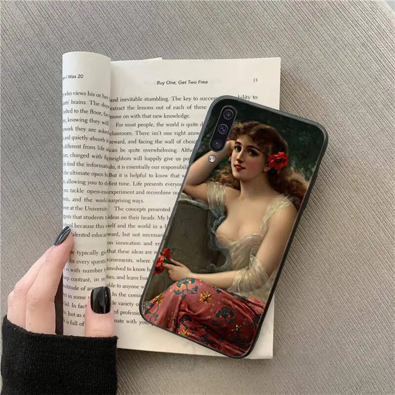 

Girl Paintings in the Renaissance Phone Case For Samsung galaxy S 9 10 20 A 10 21 30 31 40 50 51 71 s note 20 j 4 2018 plus