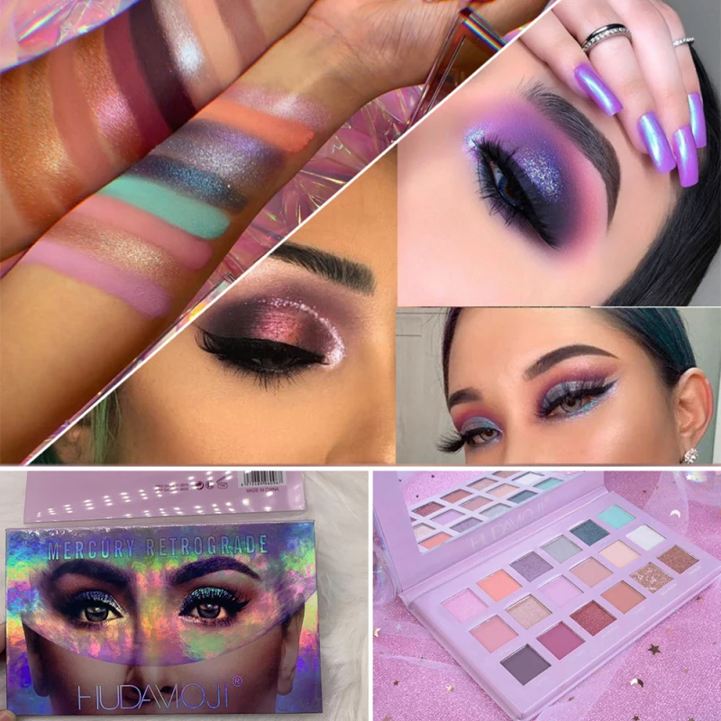 1 шт. матовые блестящие тени для век Палитра водостойкие перламутровые пигменты