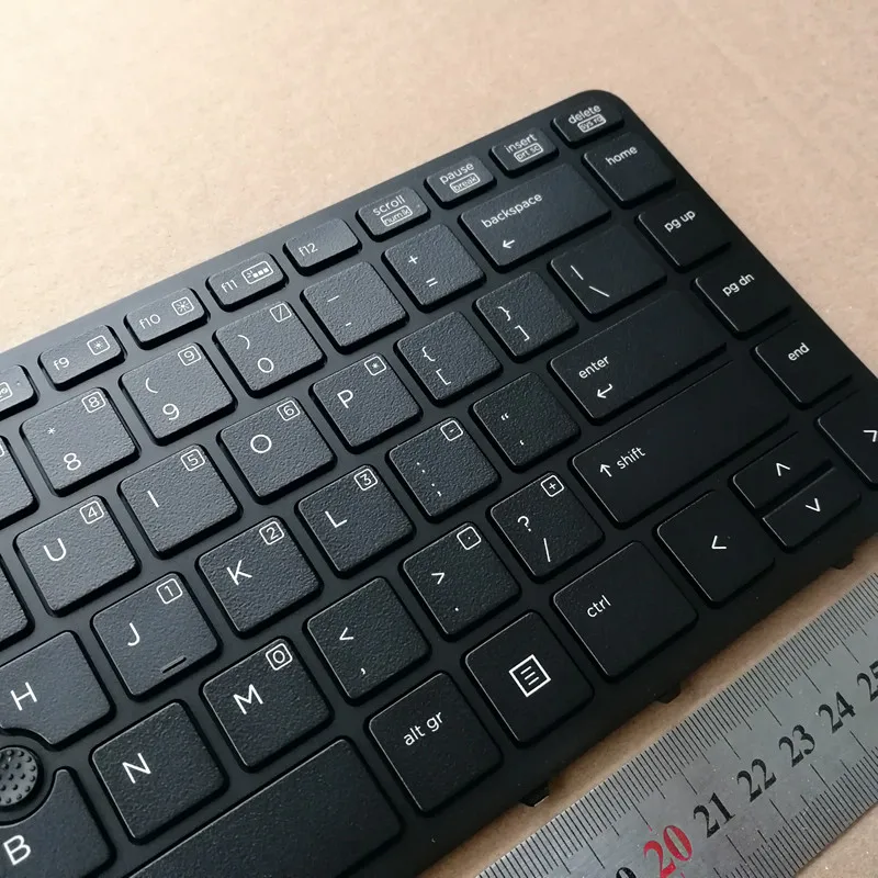 Новая американская, с задней подсветкой Клавиатура с каркасом для ноутбука для hp EliteBook 840 850 G1 G2 ZBook 14 762758-001 аккумулятор большой емкости NSK-CP3BV английский серый