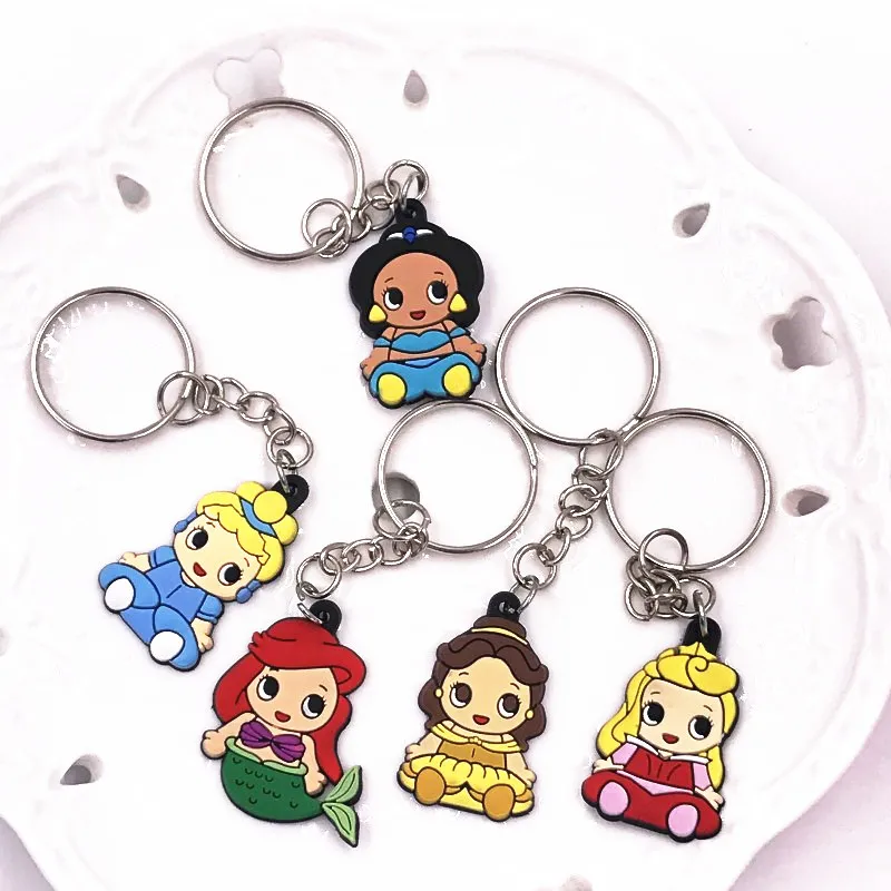 1 шт. Kawaii мультфильм для принцессы в стиле Ариель брелок Русалка Железный ключей