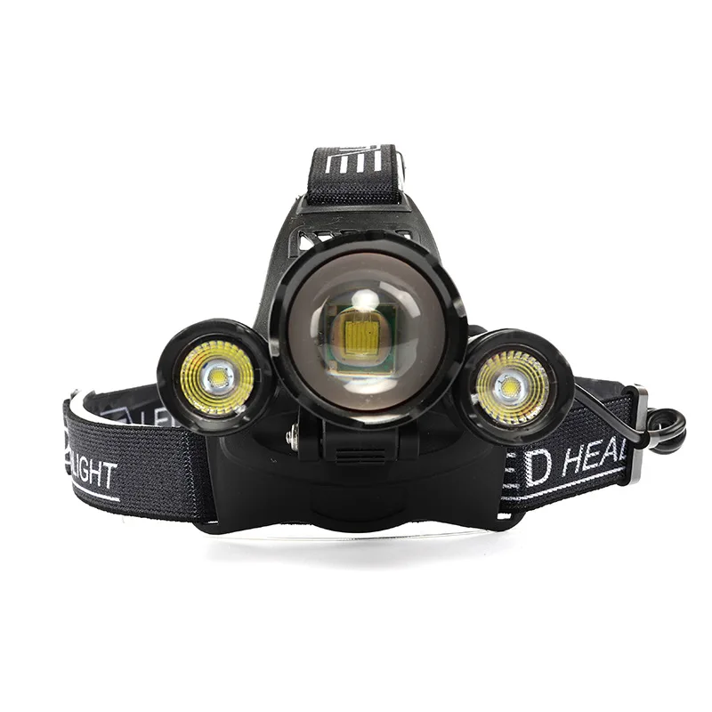 Strong Light Headlamp Multifunctional Usb Charging Telescopic Focusing Warning Sensing Led Fishing Linternas Frontales Potentes
