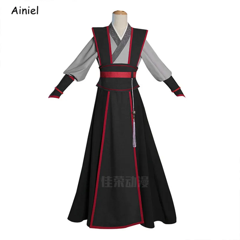 Mo дао ЗУ Shi Lan Wangji косплей на каждый день Wei Wuxian Костюм Униформа с париком в