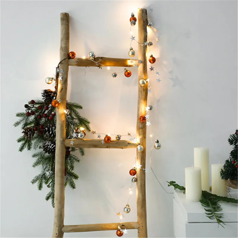 2 м 20 светодиодных рождественских шариковых сосновых конусных светильников