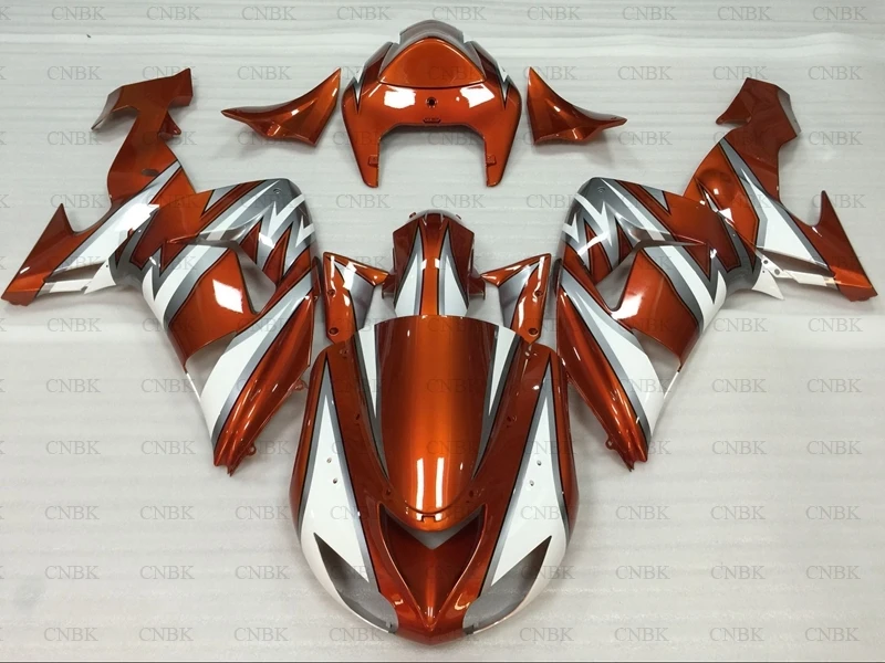 Комплекты всего тела для Kawasaki ZX10r 2007 ZX 10r Обтекатели 06 обтекатель 2006 Оранжевый