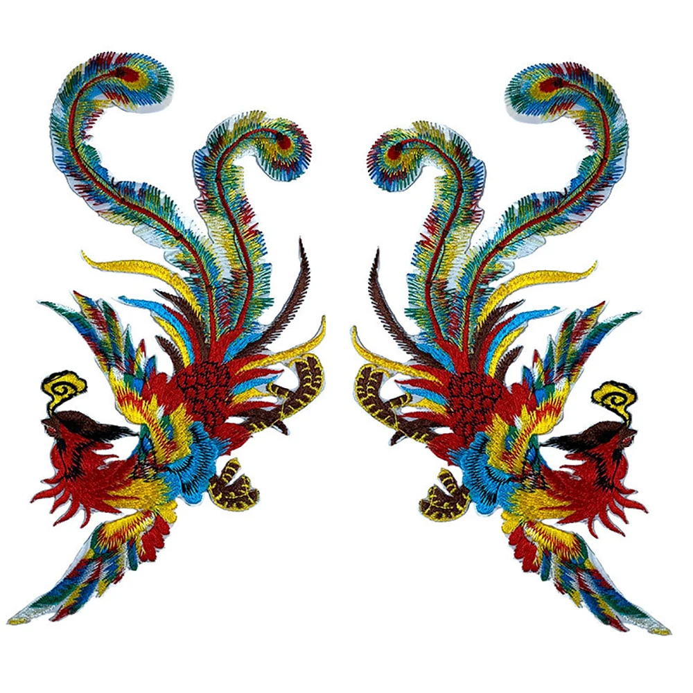 Lychee Life сделай сам патчи с вышивкой Феникс для пришивания утюгом одежды сумки