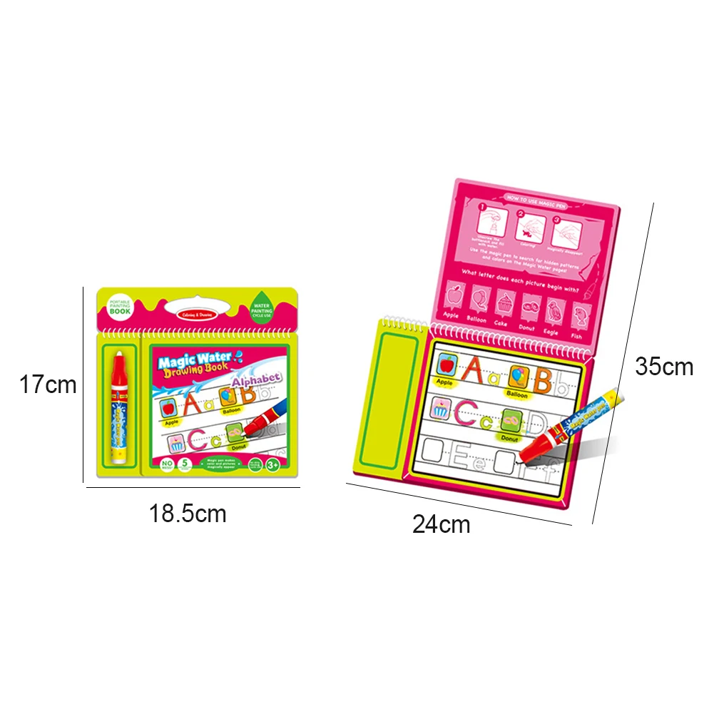 

Magical Water Painting Book Reusable Children Graffiti Drawing Board Kids Educational Toys for Children Gifts