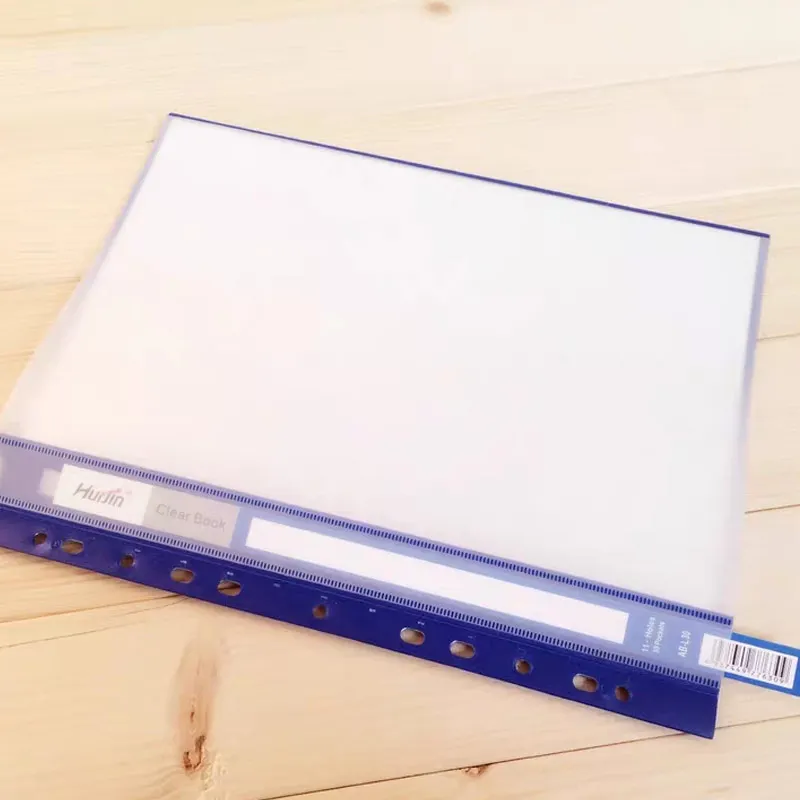 20/30 листов/Набор цветных пластиковых перфорированных карманов A4 11 отверстий