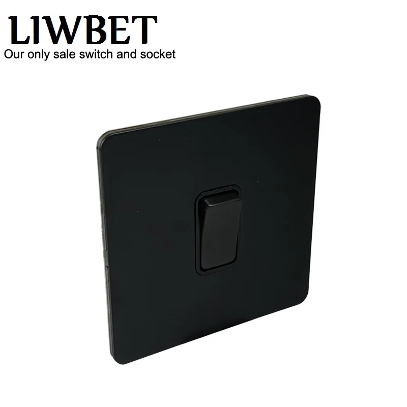 Настенный выключатель LIWBET черного цвета 2-сторонний светильник из нержавеющей