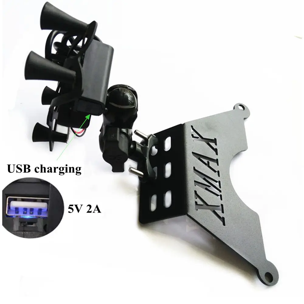 

Modified motorcycle part xmax300 xmax Phone Stand Holder GPS Navigaton Plate Smartphone Phone Bracket for xmax 250 300 2018 2019