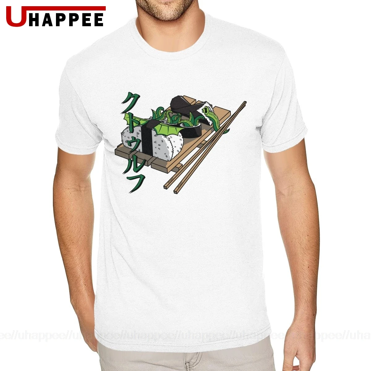 Cthulhu суши футболки для мужчин красивый пользовательский короткий рукав парные